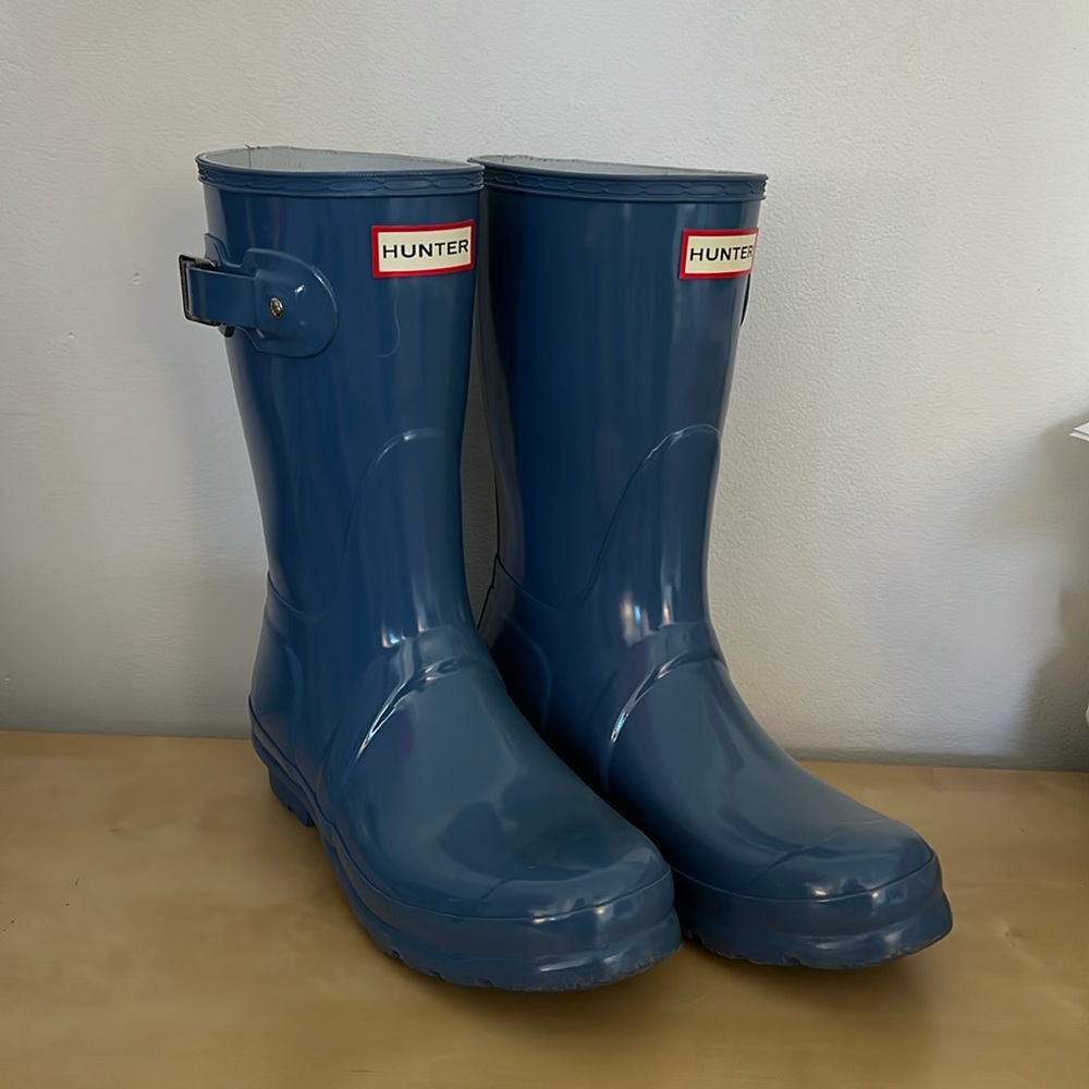 Dusty Blue Hunter Boots